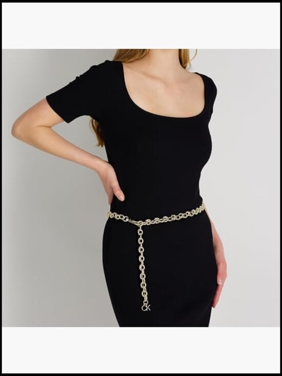 Slim Mesh and Chain Fashion Waist Belt for Dresses, Trousers main image 6